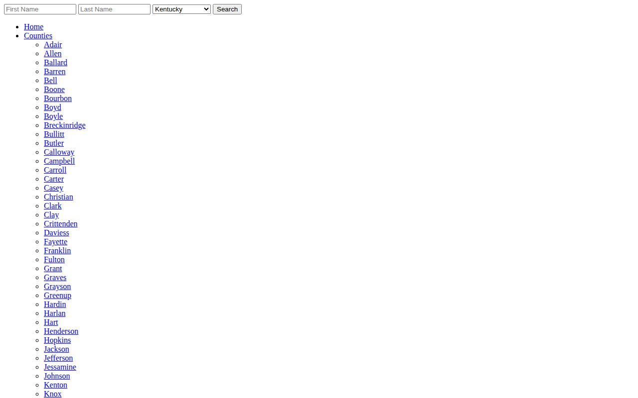 Unofficial Arrests.org Hopkins County archive interface